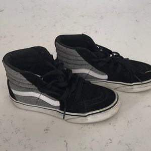 Used Vans Kids Hi Top Skate Sneaker Size 1